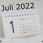Symbolbild Terminkalender Juli 2022